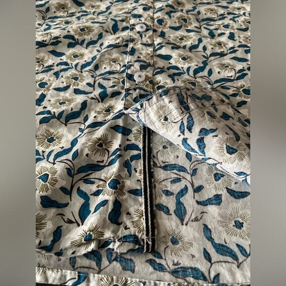 THREAD & CLOTH Floral SS Button Down Cotton Shirt sz XXL - Picture 7 of 9